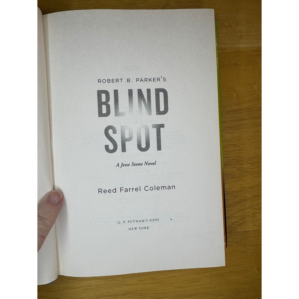 Robert B Parkers Blind Spot A‎ Jesse Stone Novel Reed Farrel Coleman Book 2014